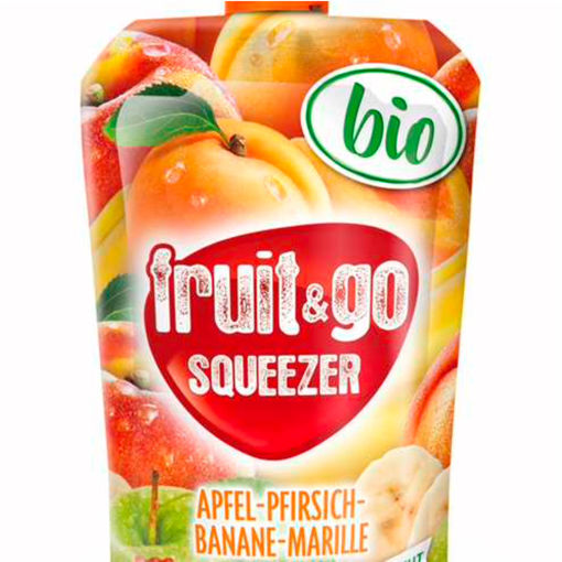 Bild von Bio Apfel-Pfirsich-Banane-Marille Squezzer 100g